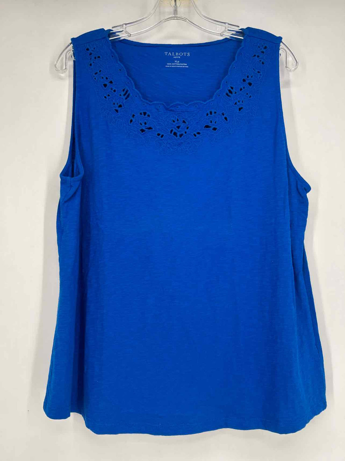 Talbots Size XLP Cobalt Blue Tank Top