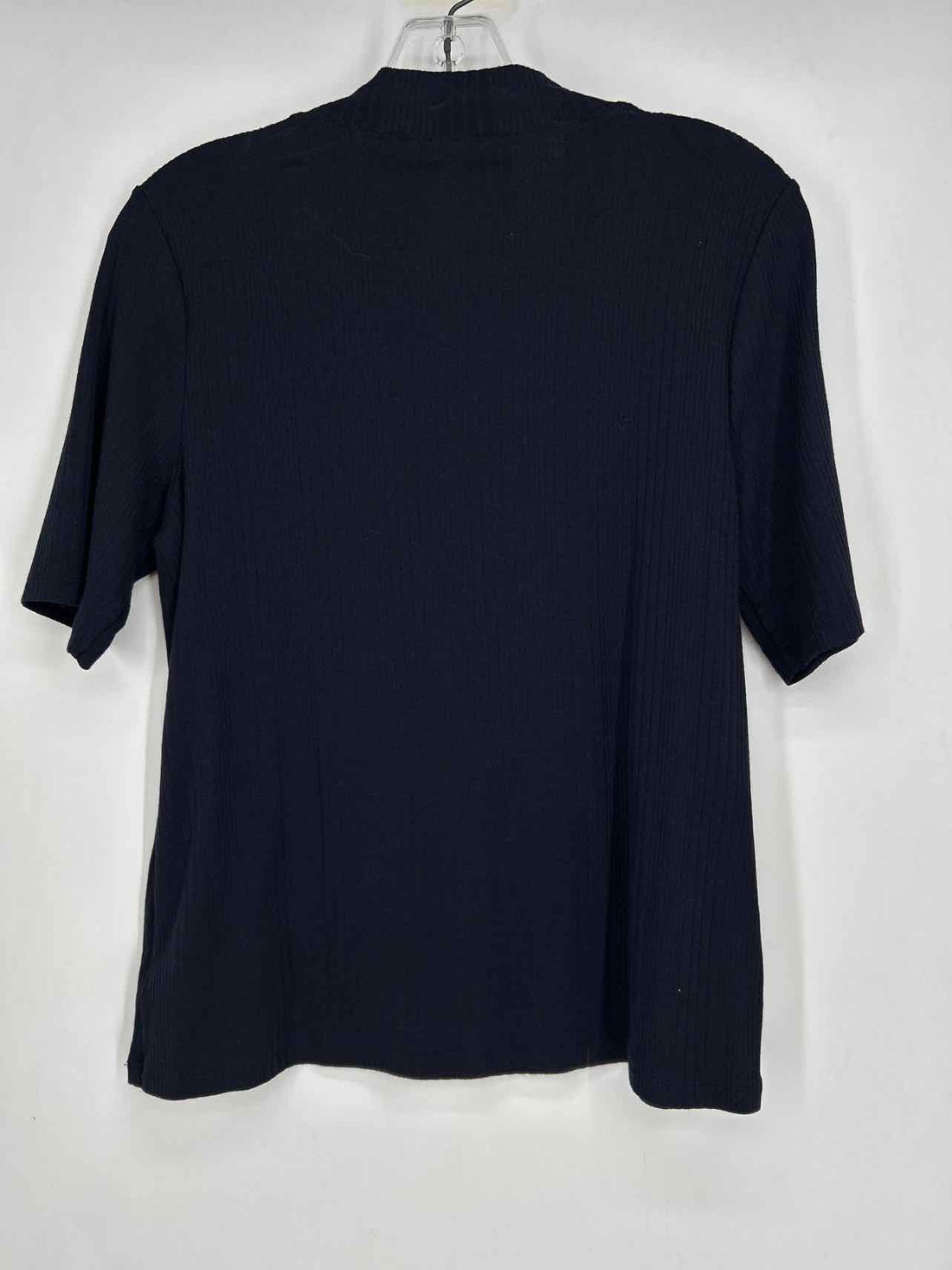 Talbots Size LP Navy Short Sleeve