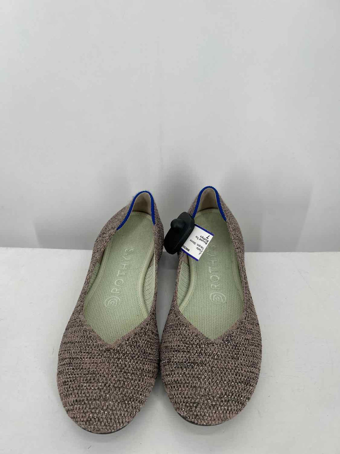 Rothys Women Size 7 Taupe Shimmer Flats