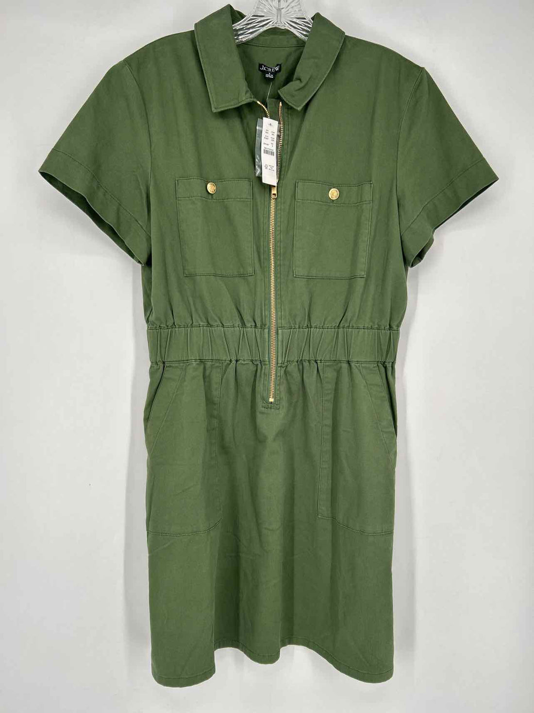 J Crew Size 8 Green NWT Dress