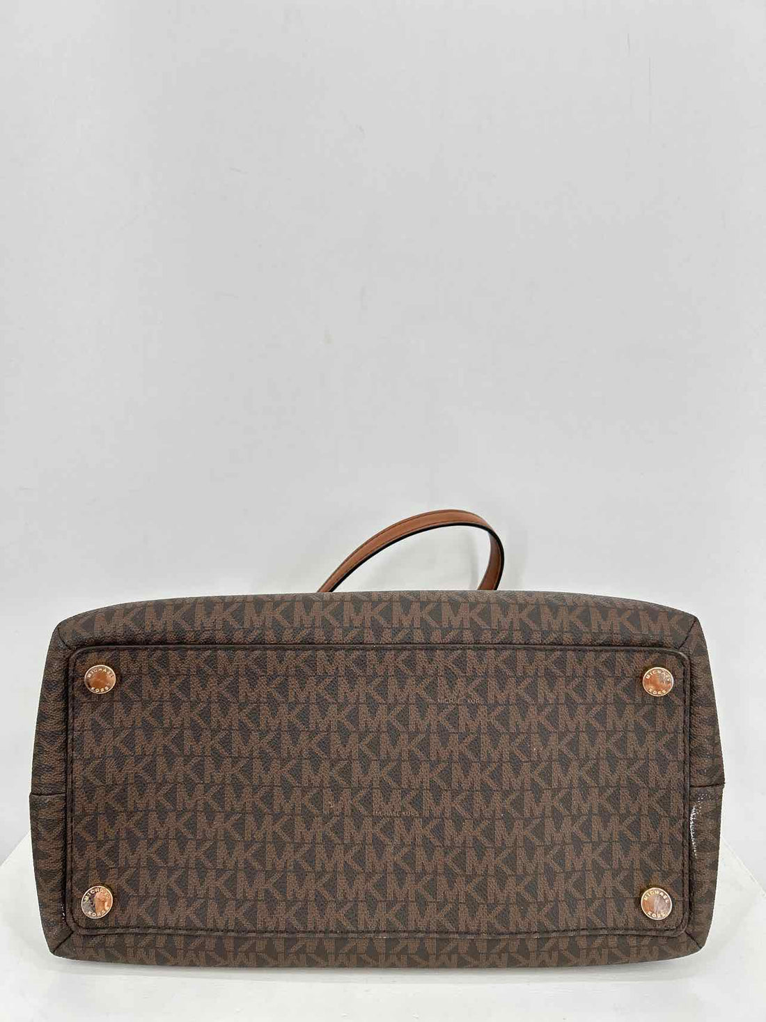 Michael Kors Brown Signature Coated Canvas Pre Owned Tote