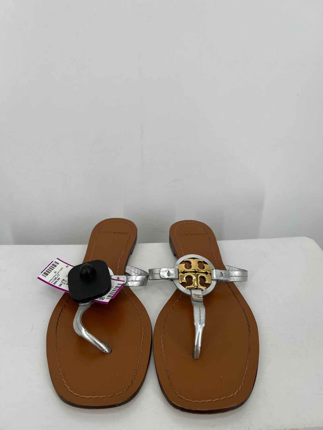 Tory Burch Women Size 8 Silver & Gold Sandals