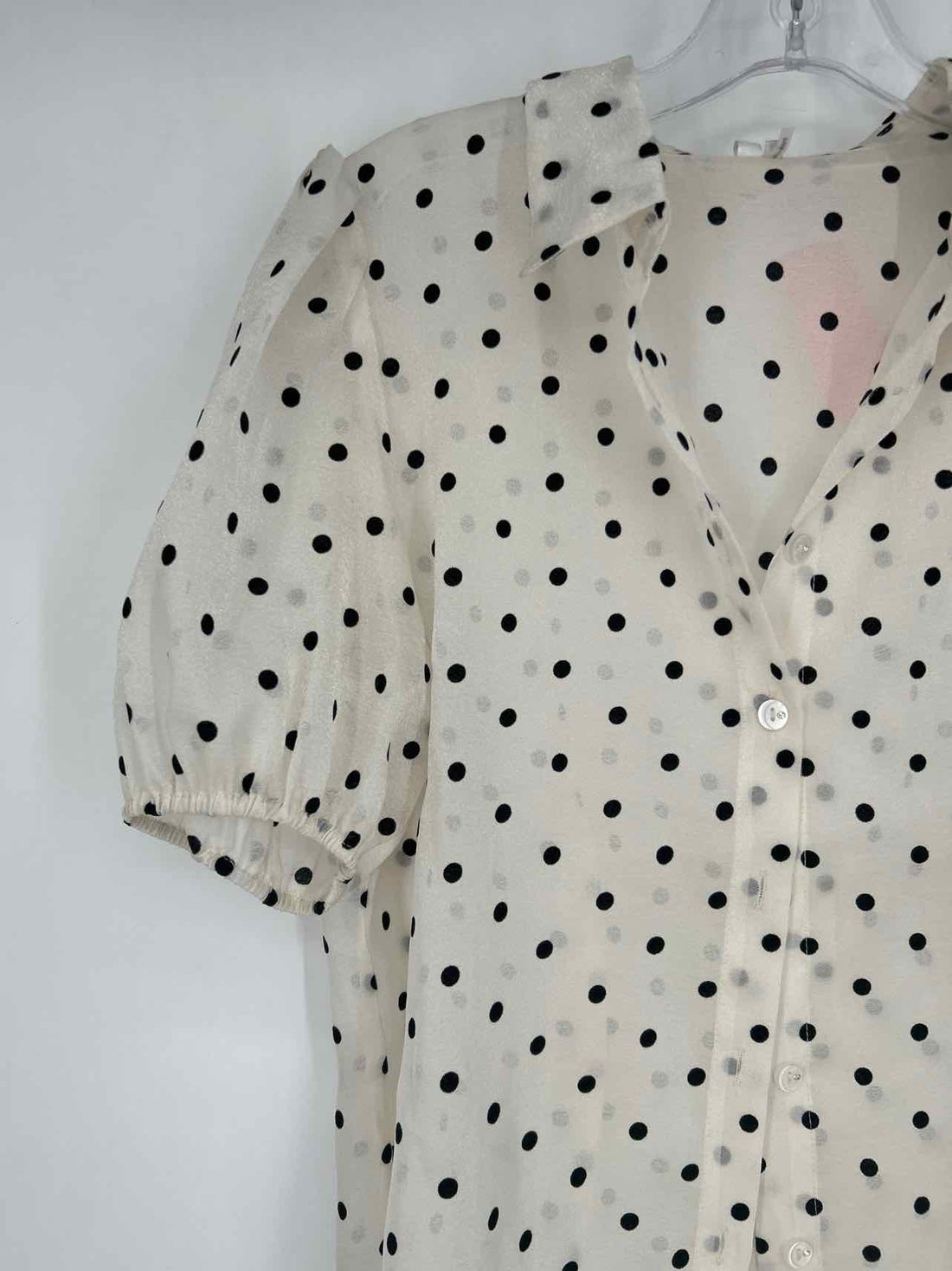 Kaktus Size M Cream Polkadot Short Sleeve