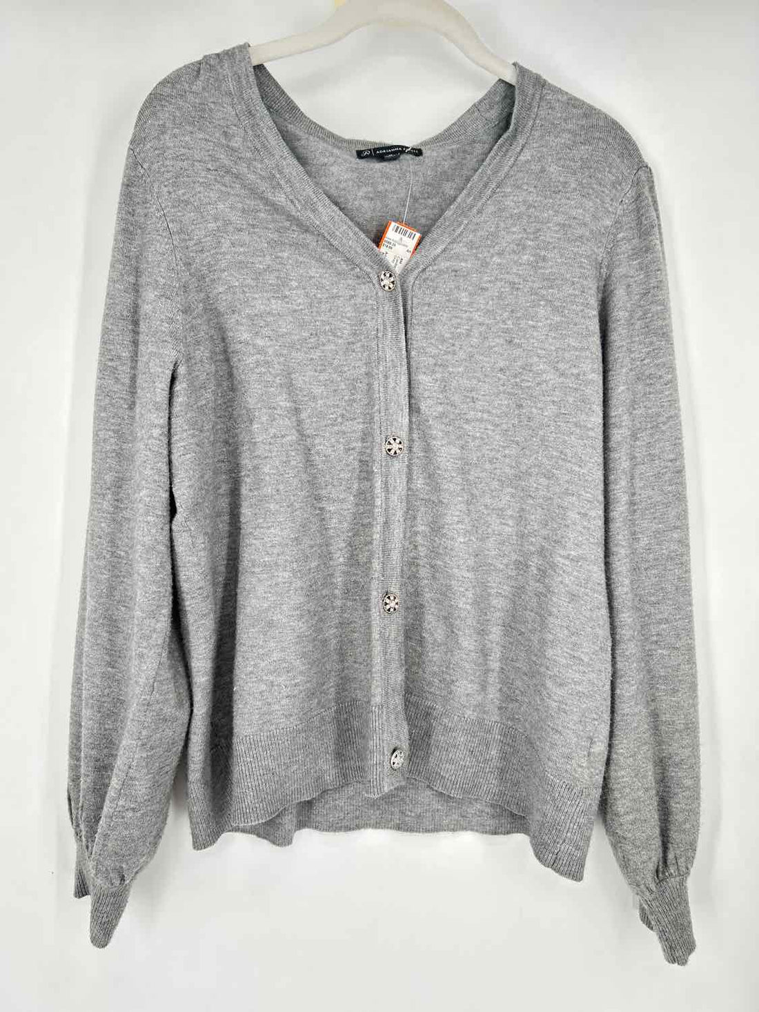 Adrianna Papell Size M Gray Cardigan