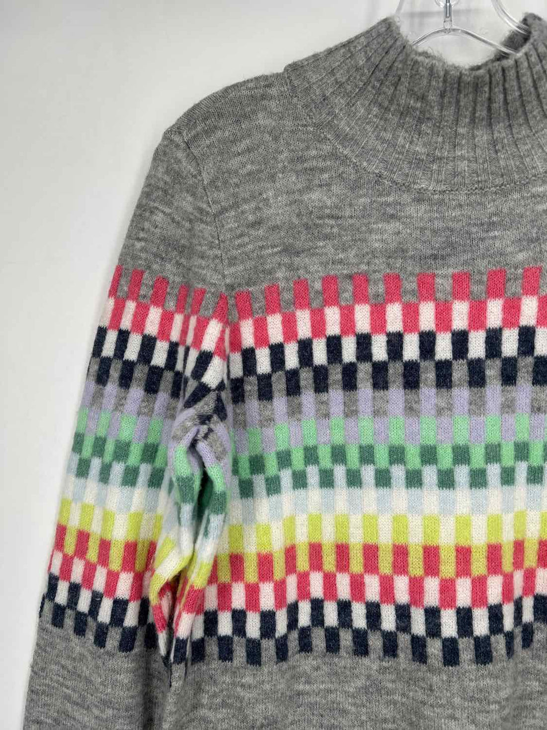 Loft Size M Gray Multi Color Sweater