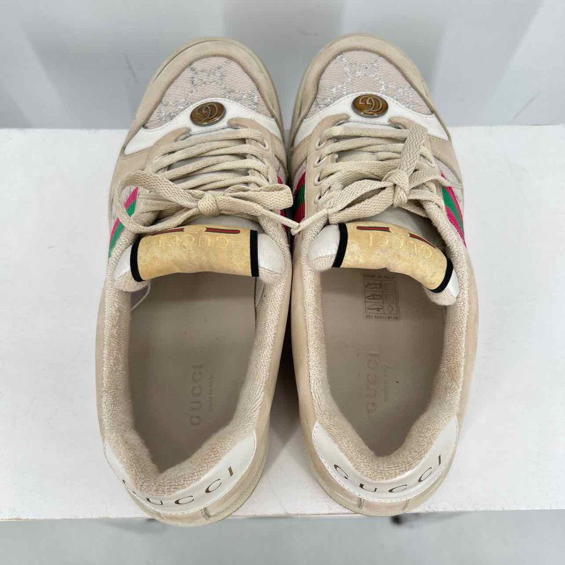 Gucci Women Size 39.5 Beige Like New Sneakers