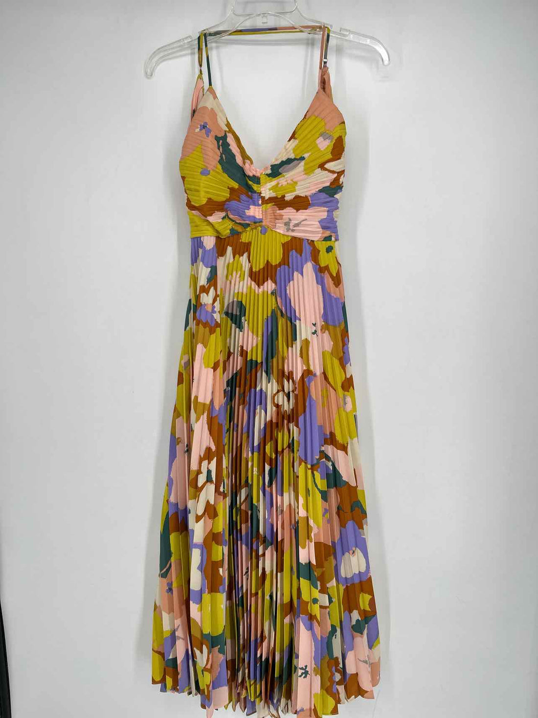 ASTR Size S White & Purple Floral Dress