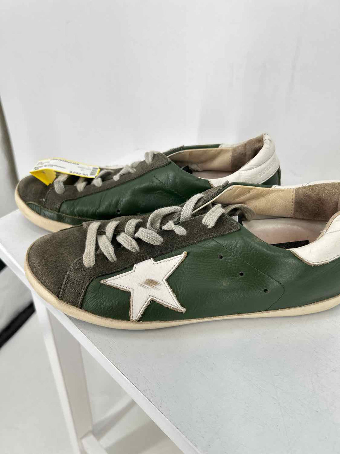 Golden Goose Women Size 38 Green Sneakers