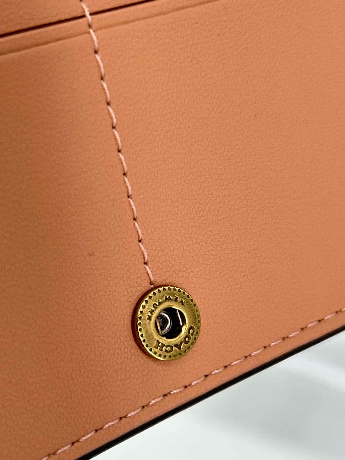 Coach Peach Leather NWT Wallet