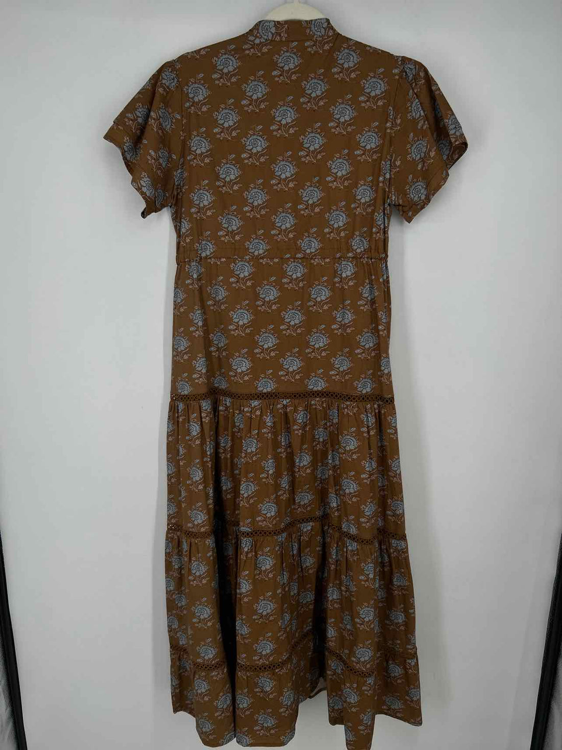 Marigold by Victoria Dunn S Brown & Blue Floral New Boutique Dress