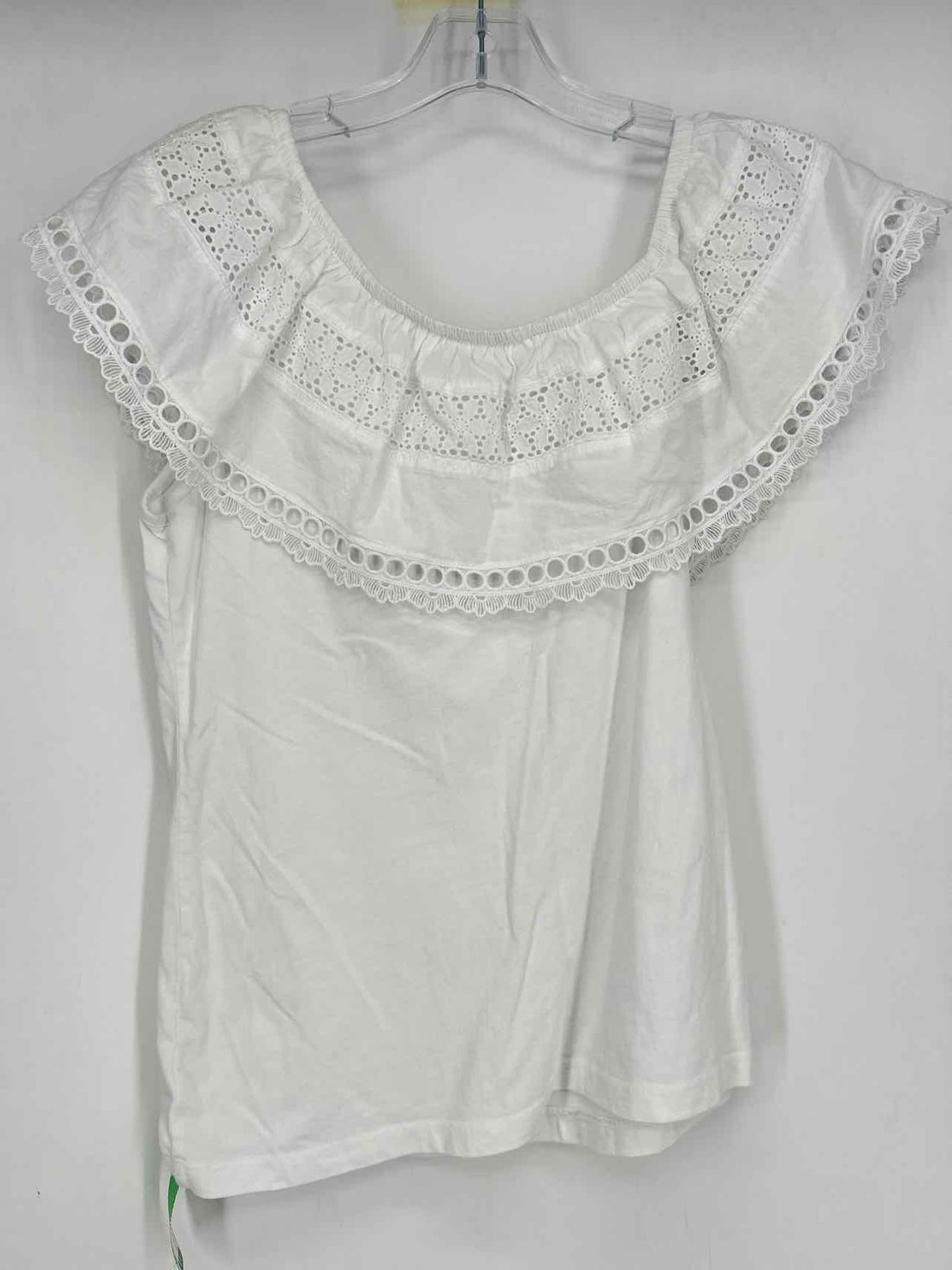 Lilly Pulitzer S White Eyelet Short Sleeve Lilly Pulitzer Top