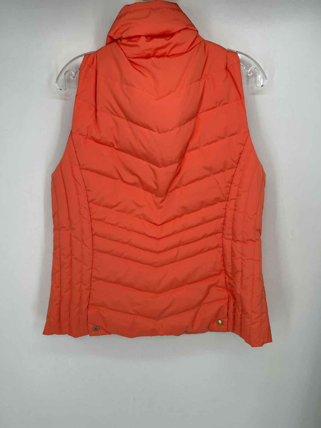 Talbots Size L Orange Puffer Vest