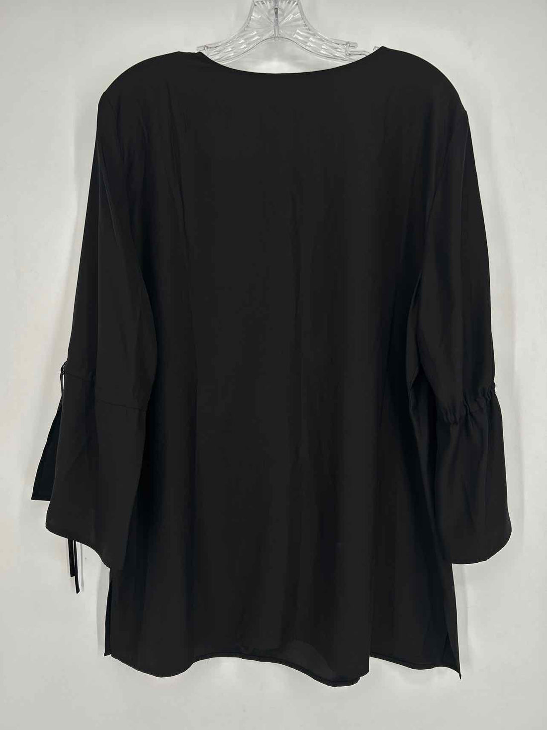 Lafayette 148 Size XL Black Silk Long Sleeve