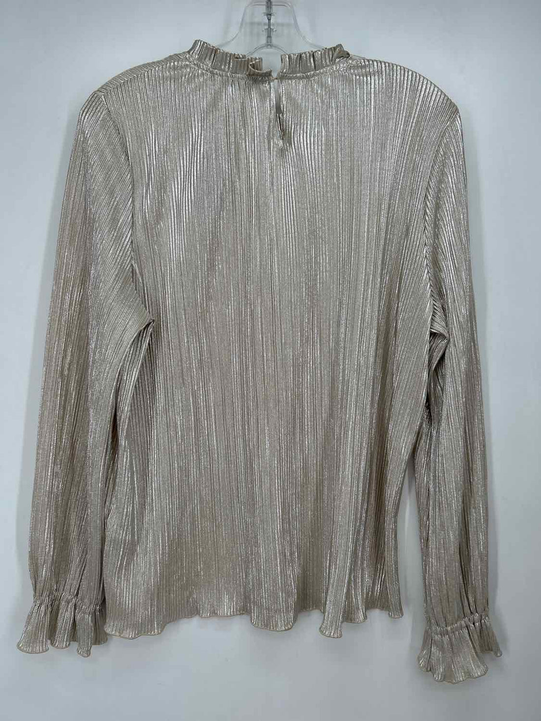 Adrianna Papell L Gold Long Sleeve Holiday