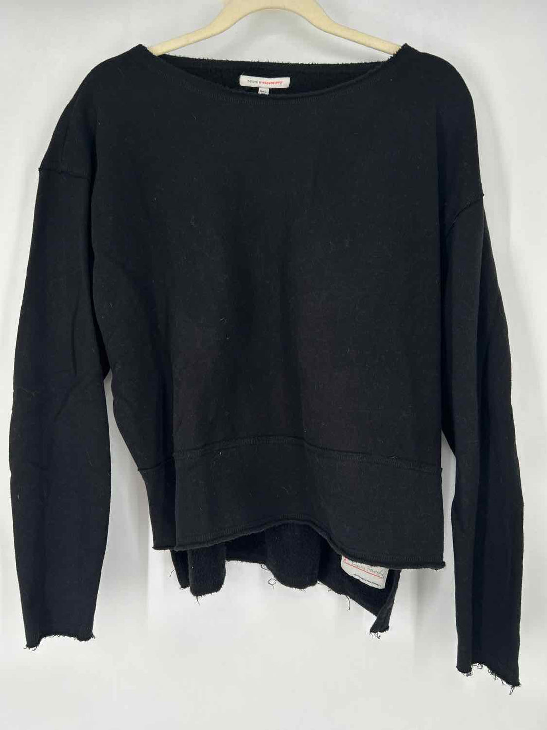 Natural by Known Supply Size S Black Sweatshirt