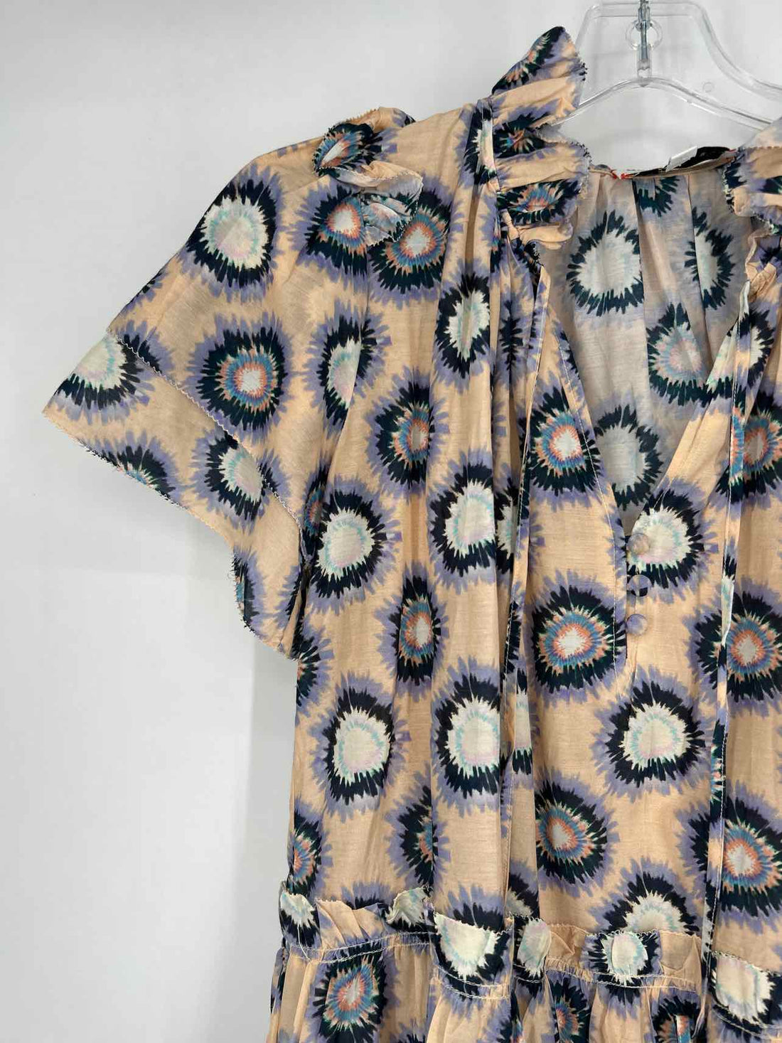 Hunter Bell Size S Blush Print Short Sleeve Dress