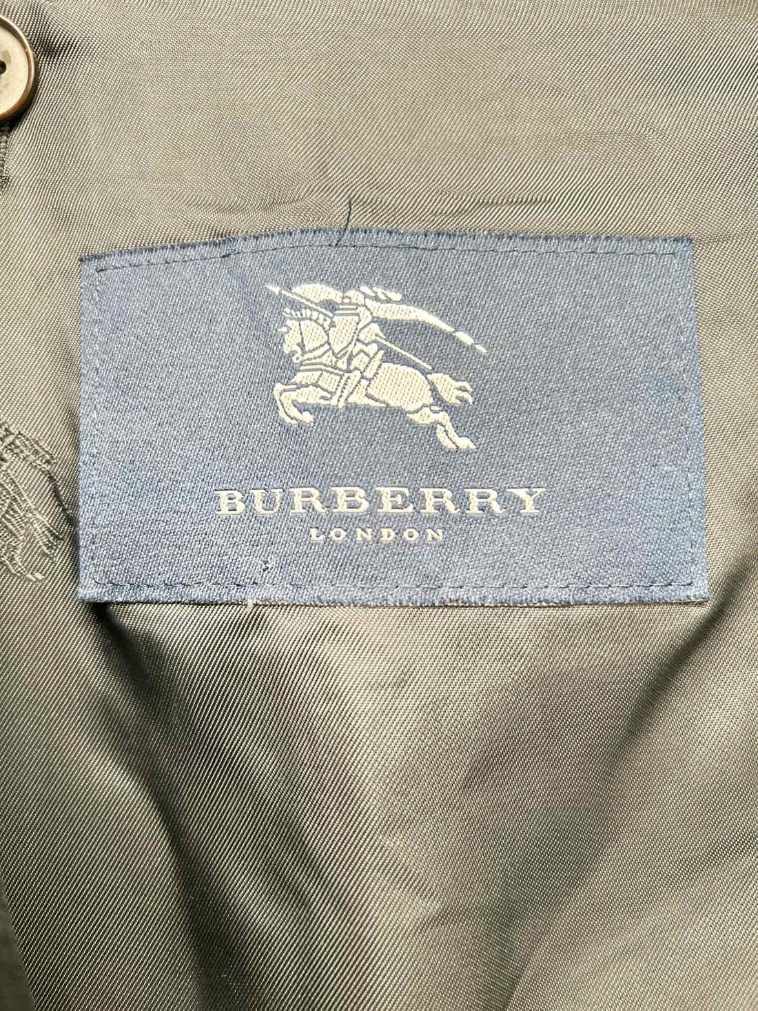 Burberry Men's Size L Black Trenchcoat