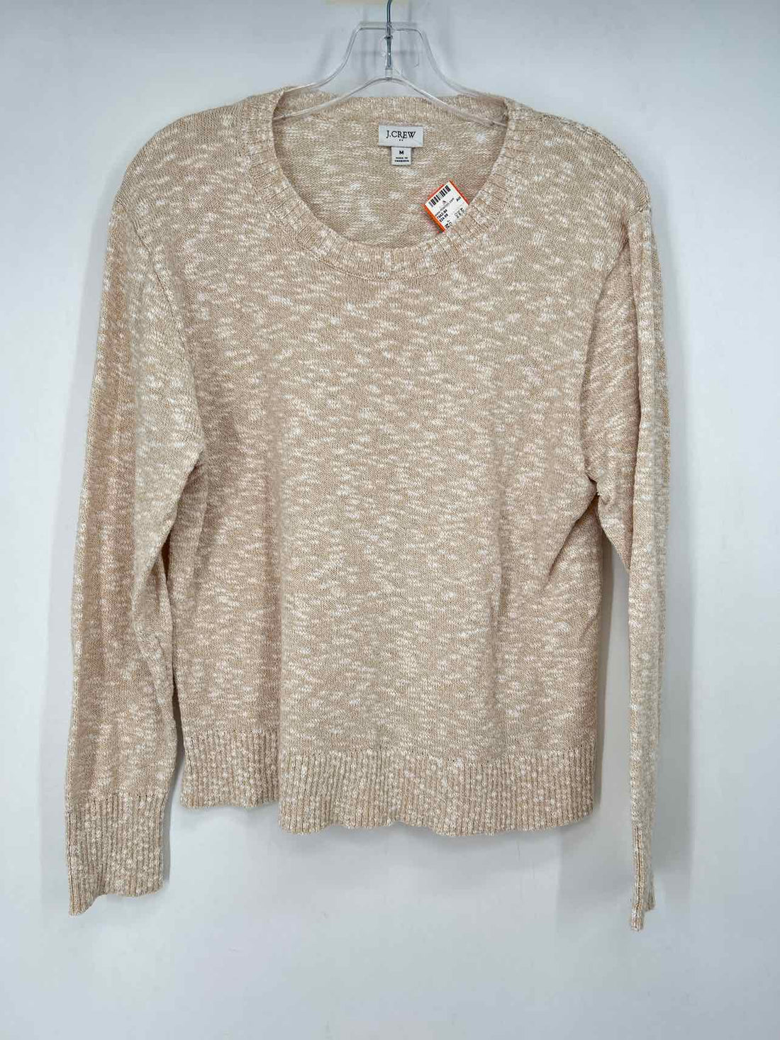 J Crew Size M Cream & White Sweater