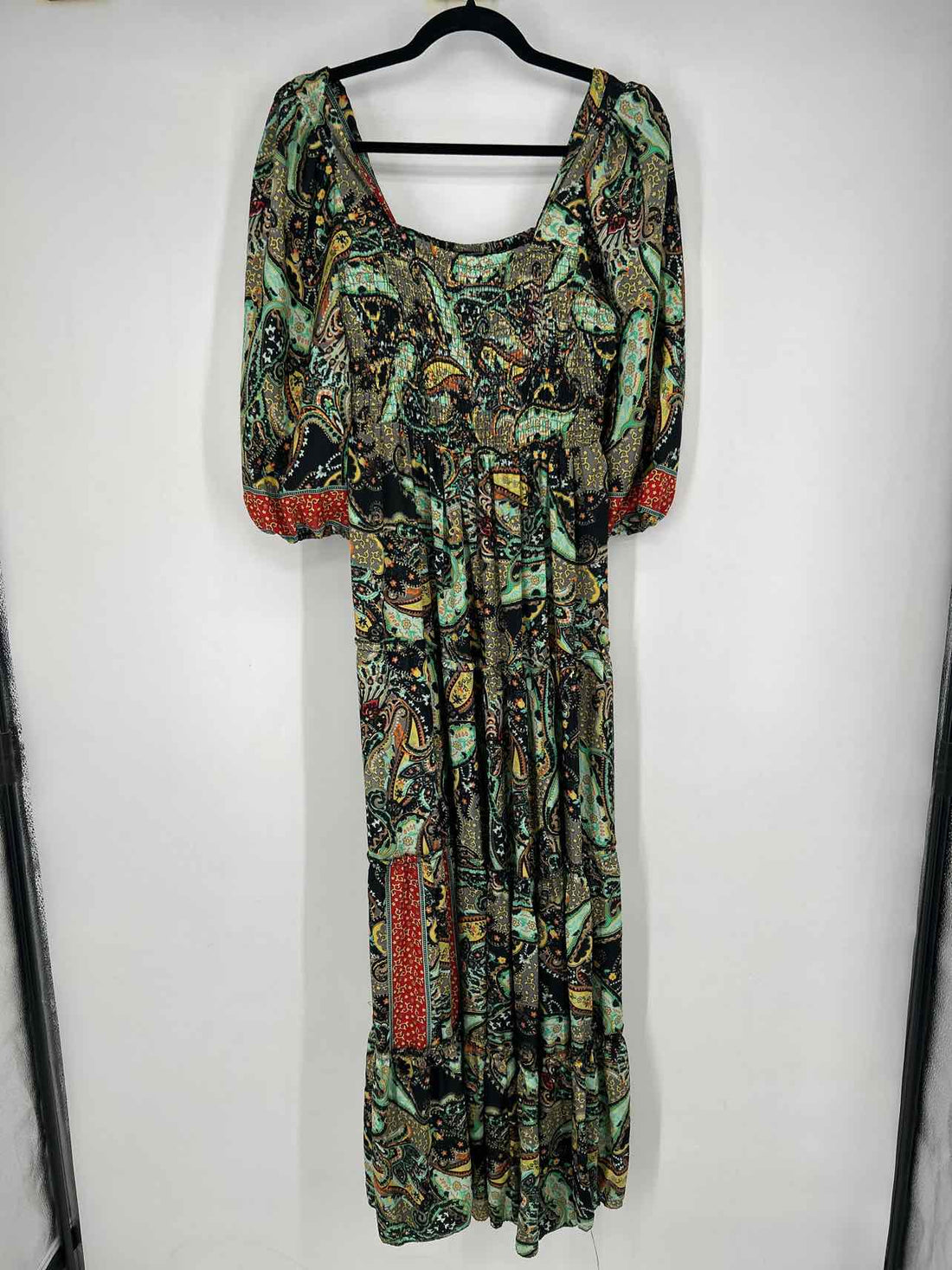Me 2 Magic Size S Navy Print Long Sleeve Dress