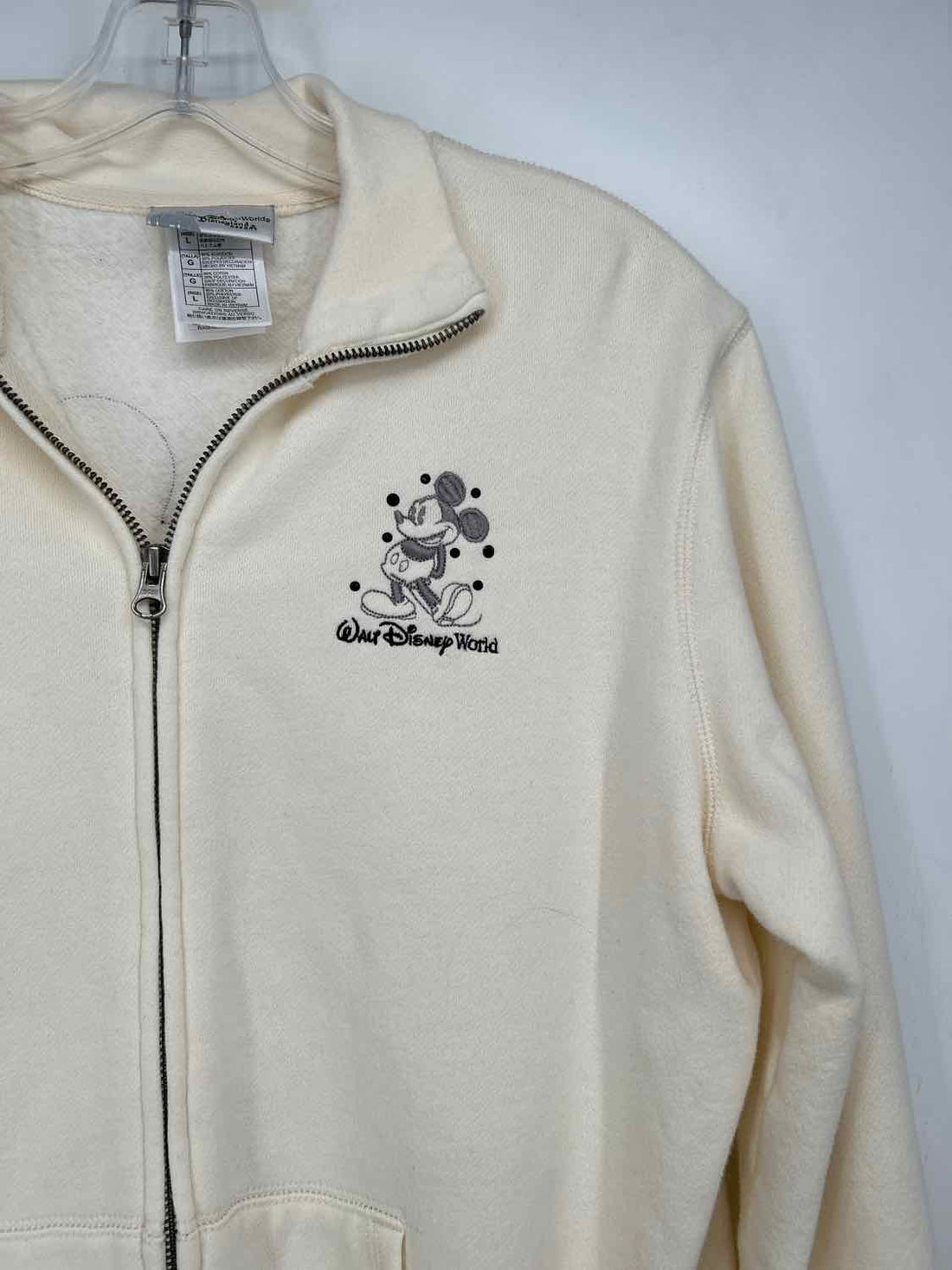 Disney Size L Cream Sweatshirt