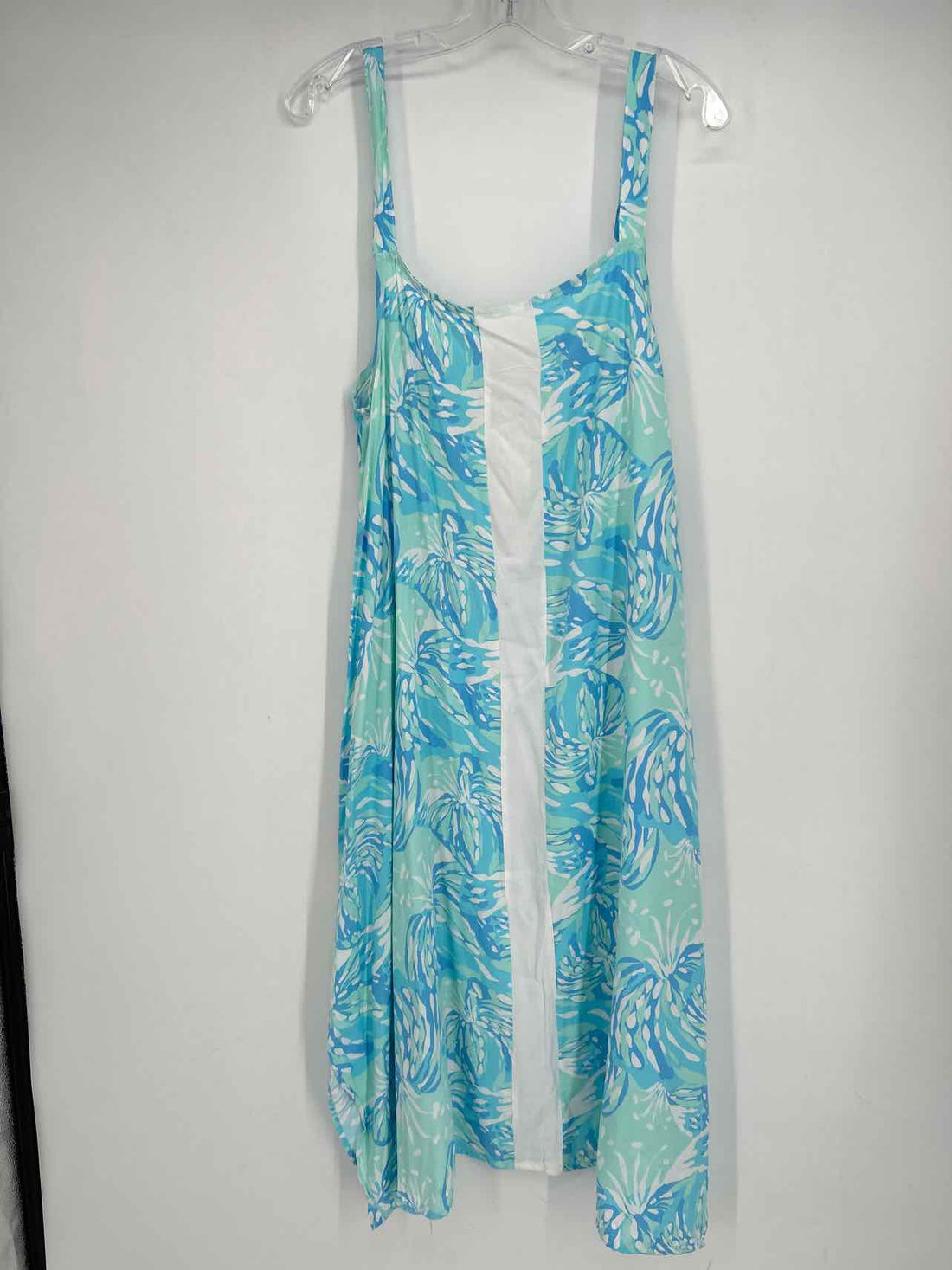 Lilibridge Size M Blue & White Print Coverup