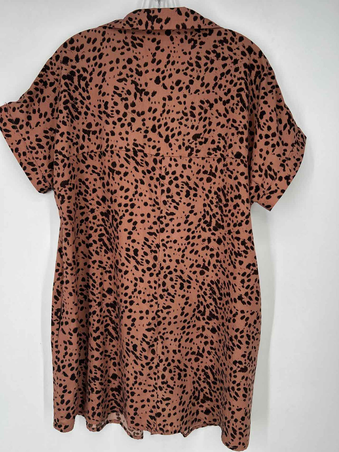 Easel Size S Leopard Short Sleeve Dress
