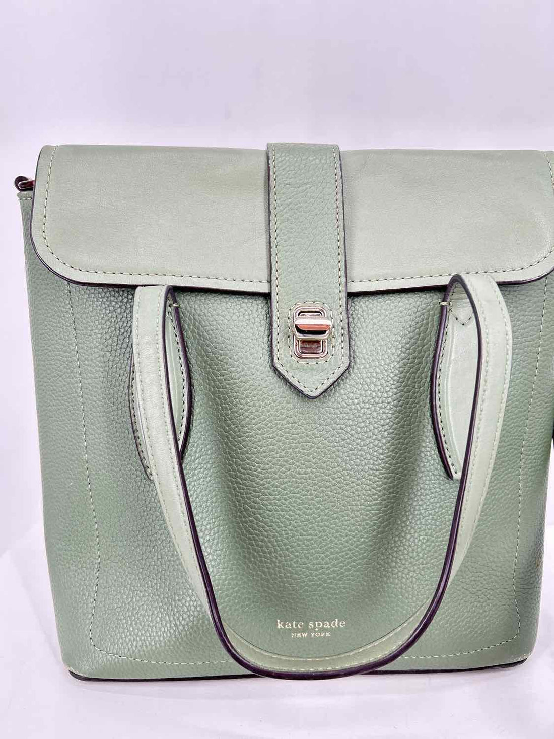 Kate Spade Green Leather Pre Owned Satchel
