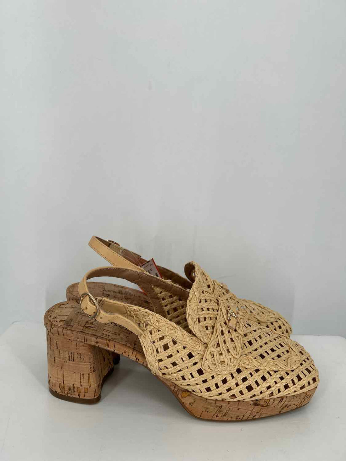 Aerosoles Women Size 8.5 Rattan Cork Heels