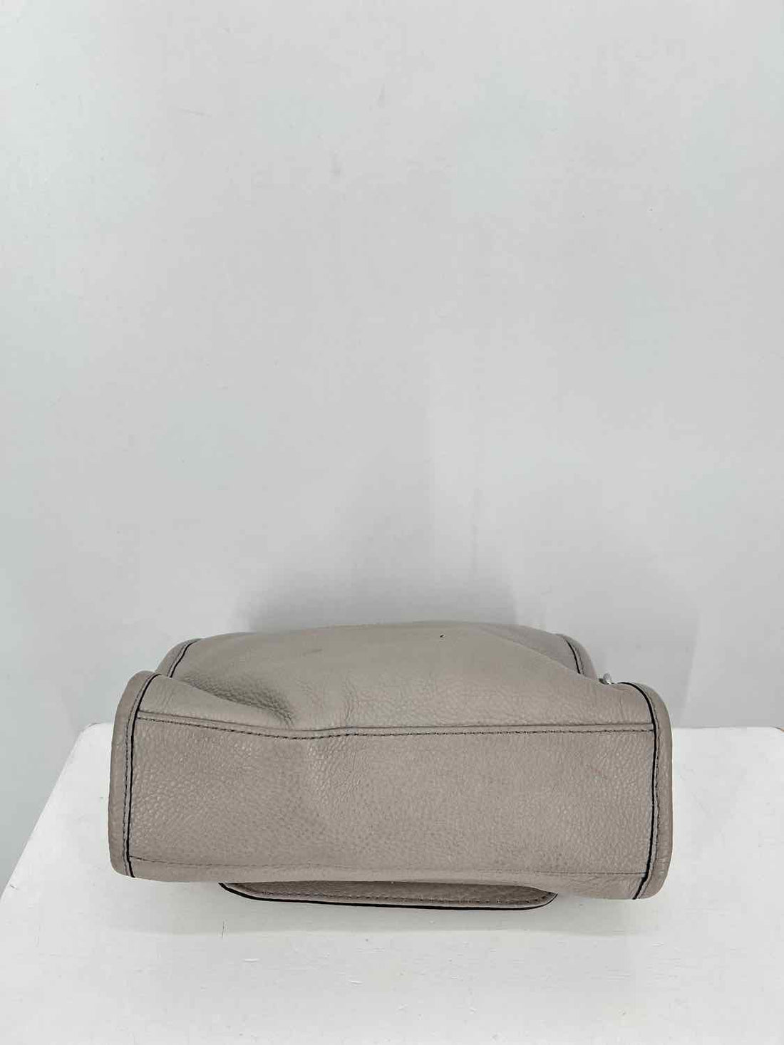 Michael Kors Light Gray Leather Pre Owned Crossbody