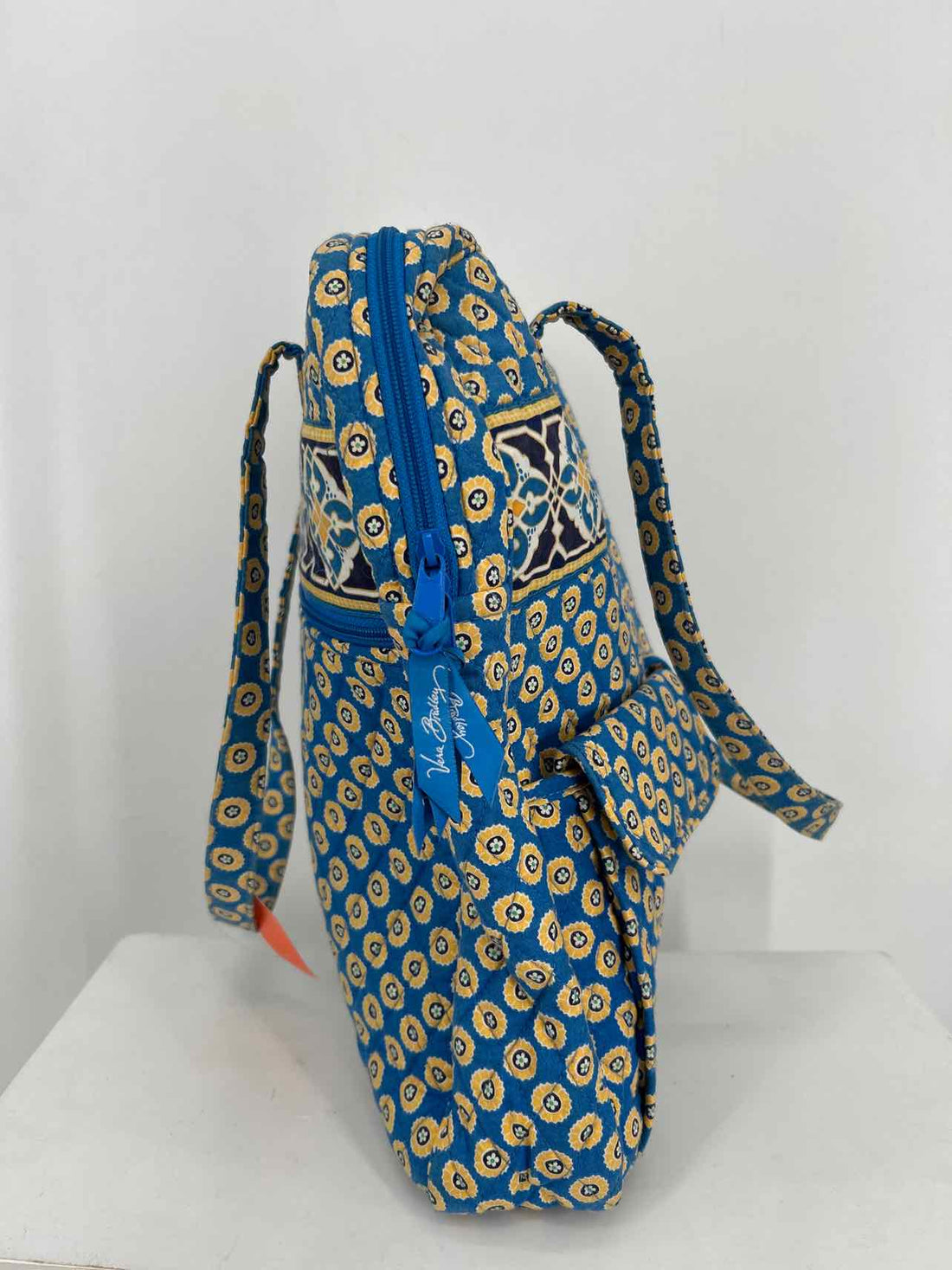 Vera Bradley Blue Print Cotton Pre Owned Tote