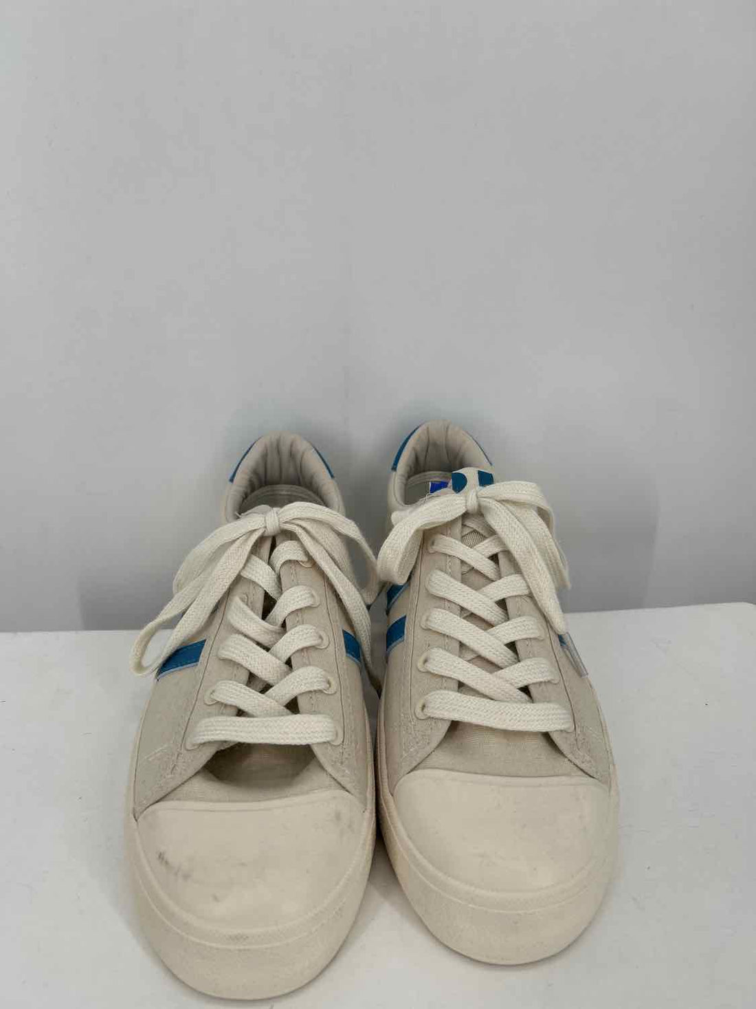 Coolway Women Size 8 Cream & Blue Like New Sneakers