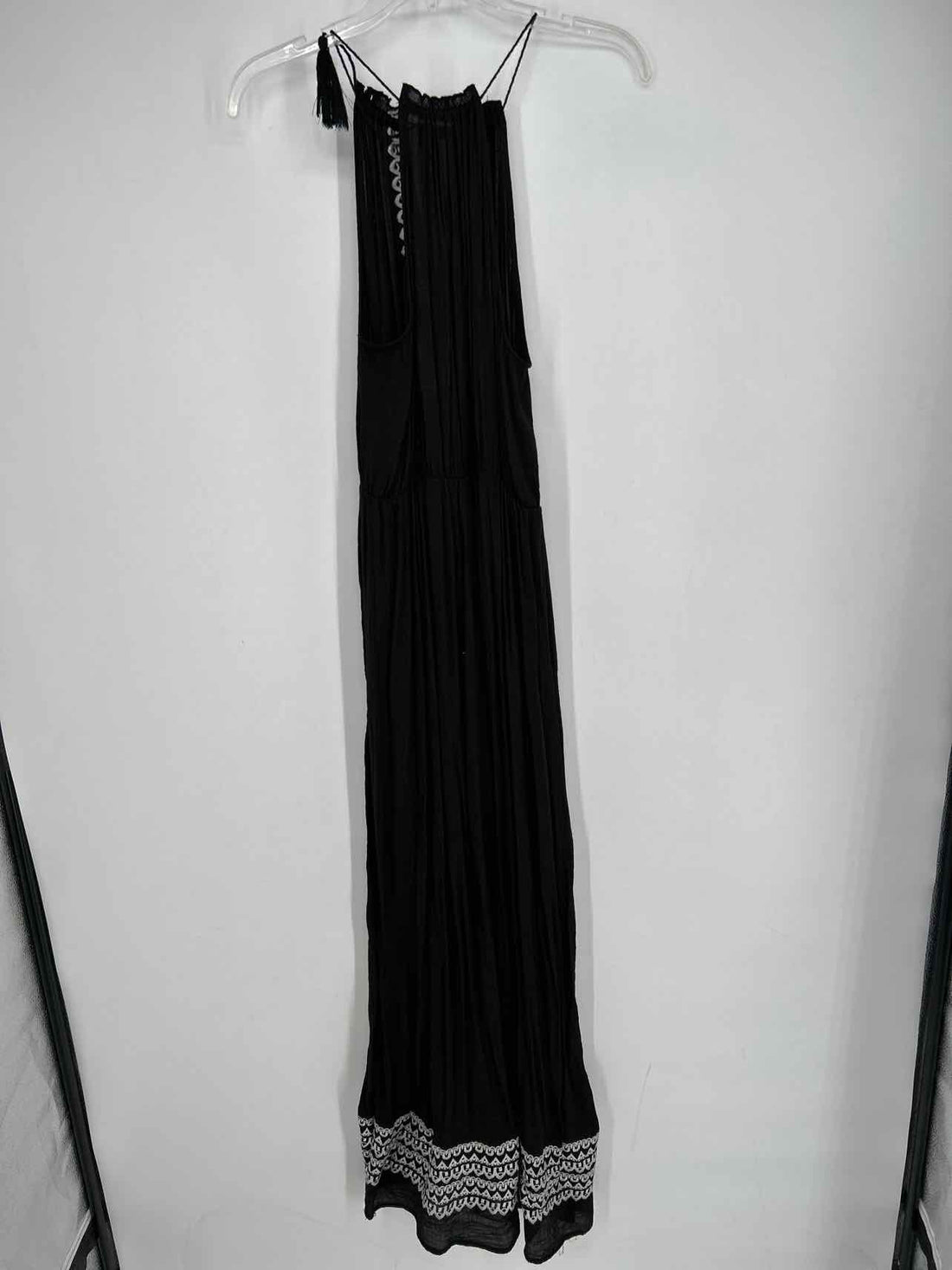 THML Size M Black & White Embroidered Maxi