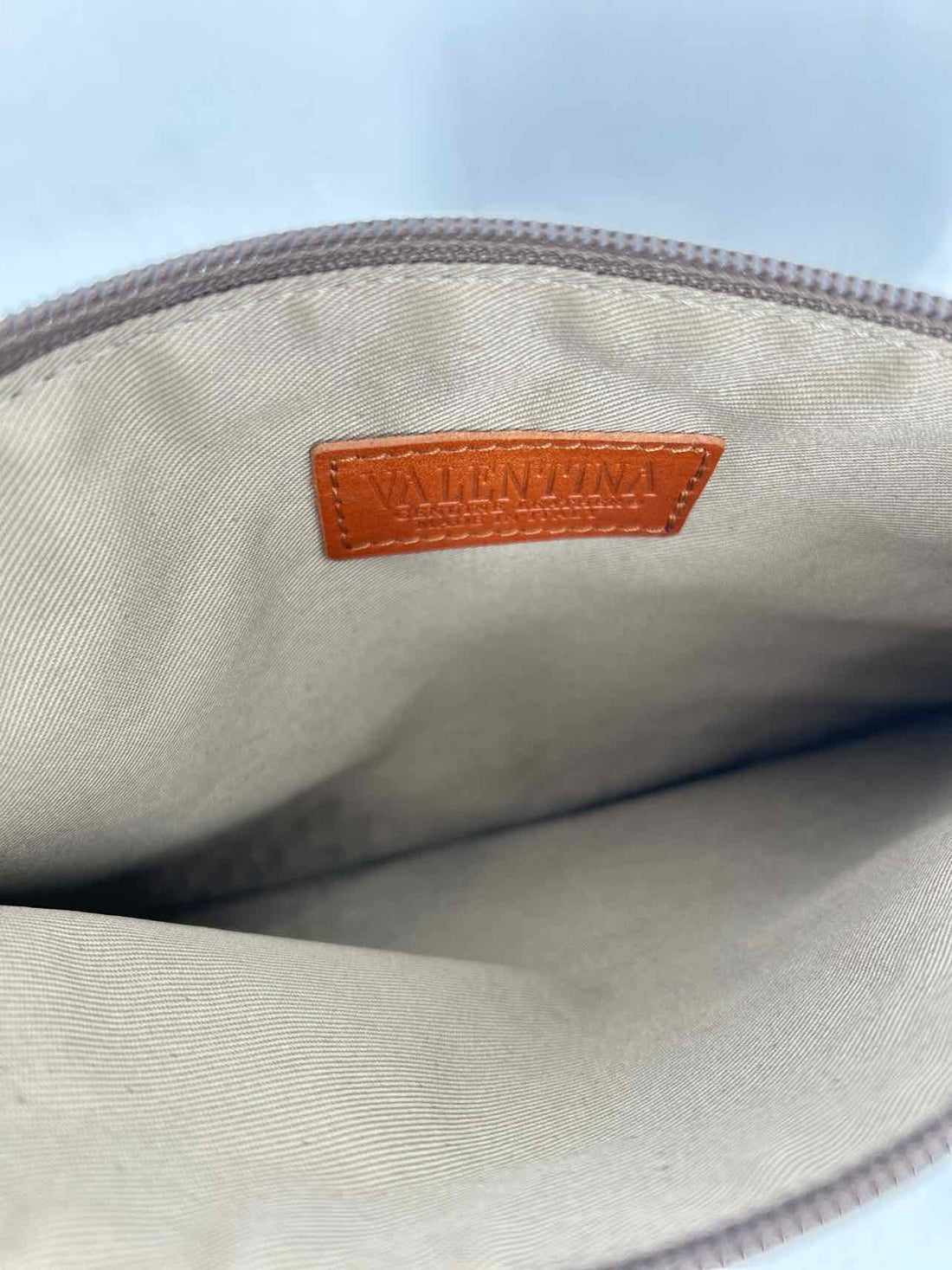 Valentina Gray Suede Excellent Condition Clutch