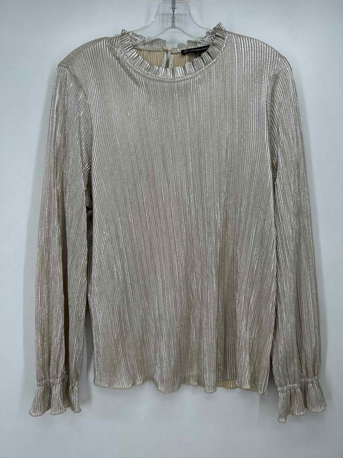 Adrianna Papell L Gold Long Sleeve Holiday