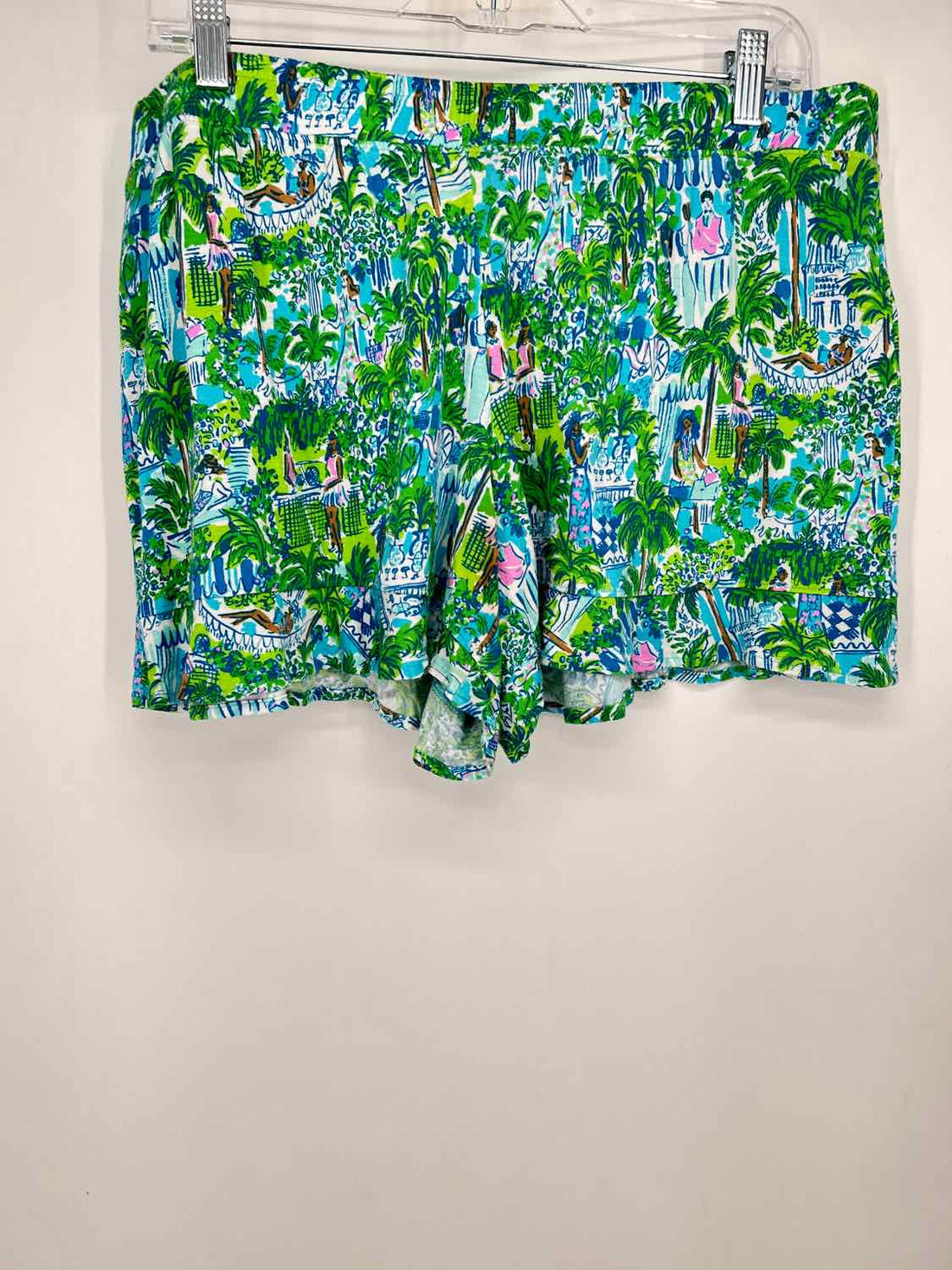 Lilly Pulitzer XL Blue & Green Print Lilly Pulitzer Shorts