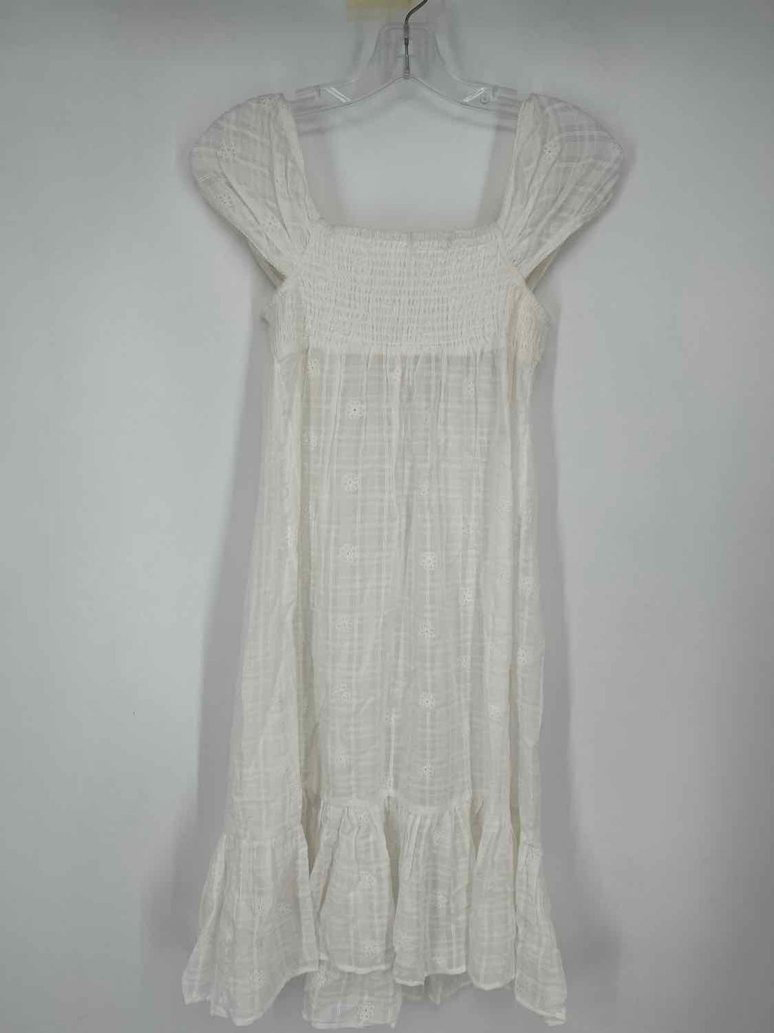 By Anthropologie Size XXS White Short Sleeve Dress