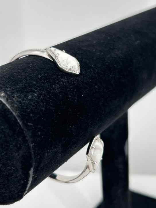 Kendra Scott Silver Marble White Bracelet