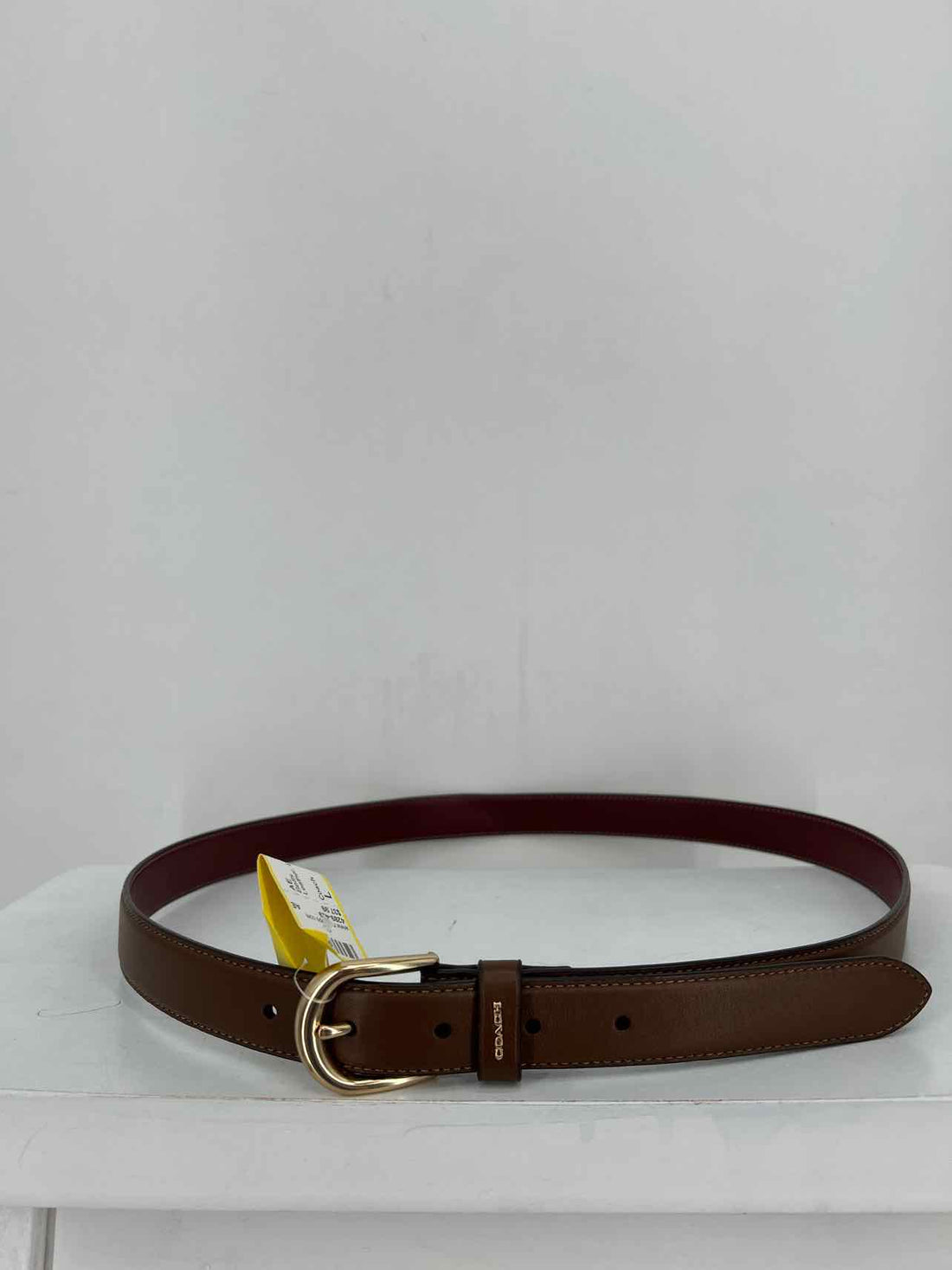Coach Size L Leather Brown Belts