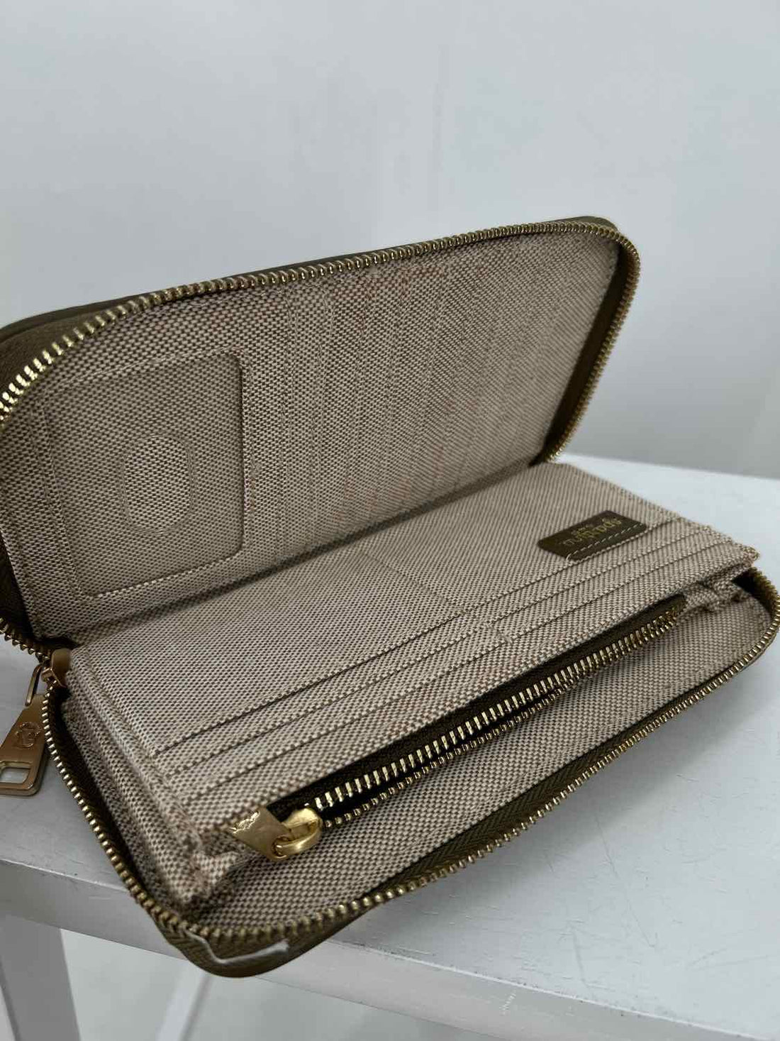 Spartina Brown Embroidery Wallet