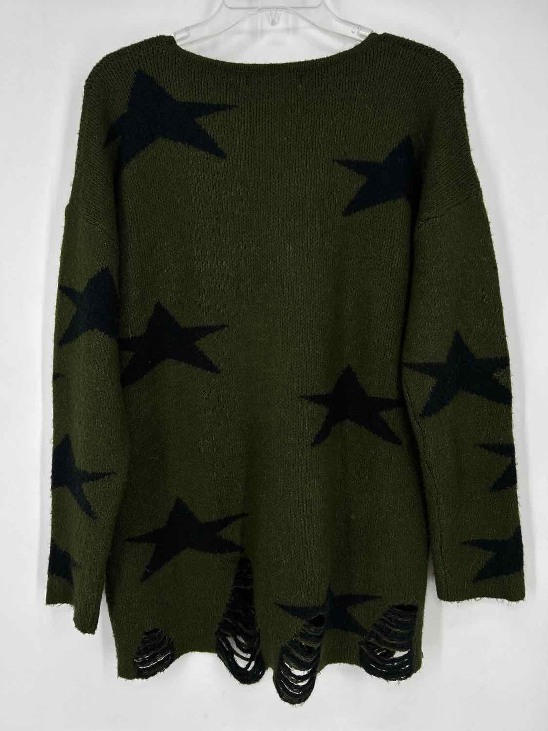 Buddy Love Basics Size S Dark Green & Black Sweater