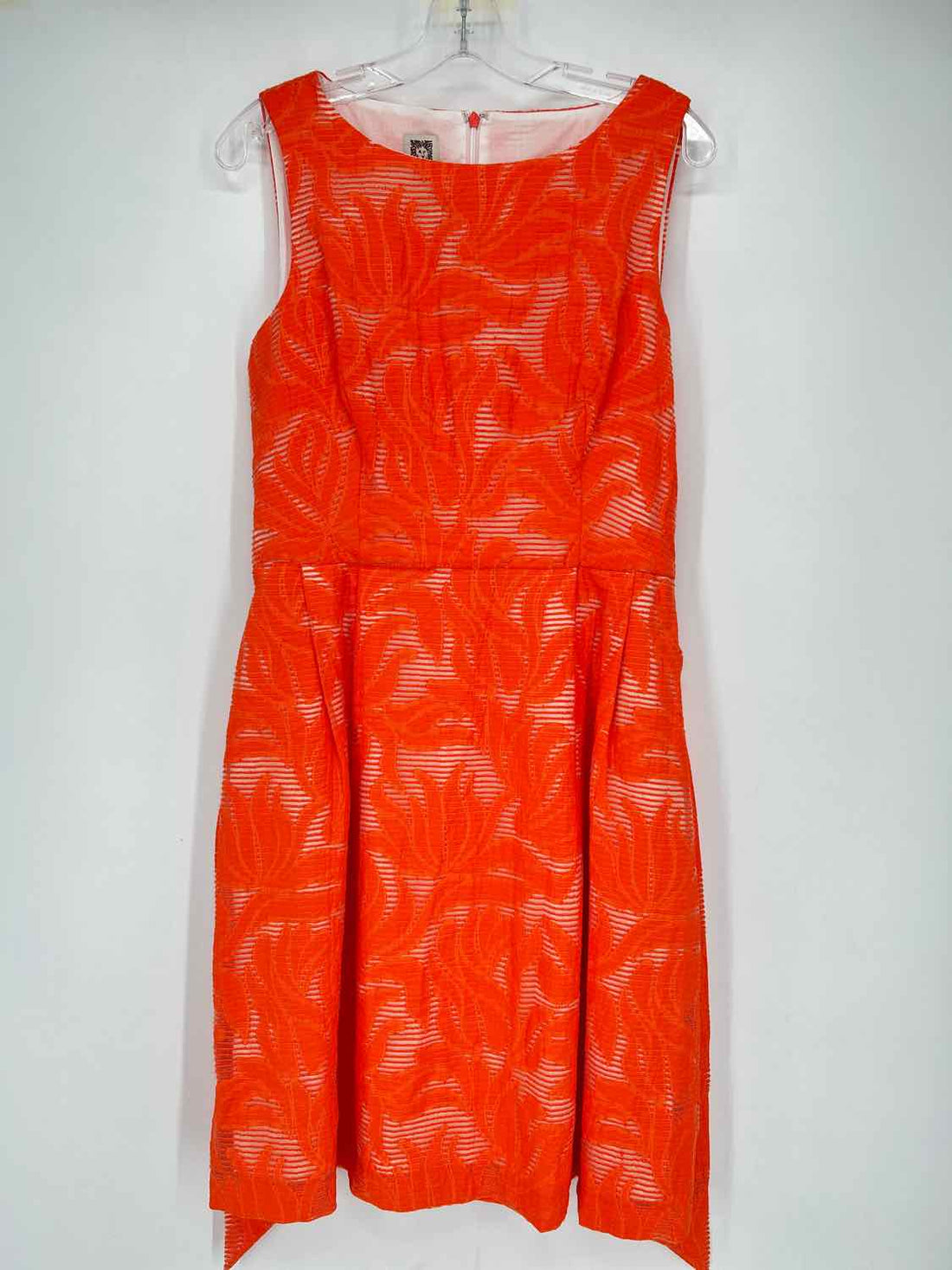 Anne Klein Size 10 Orange Print Dress