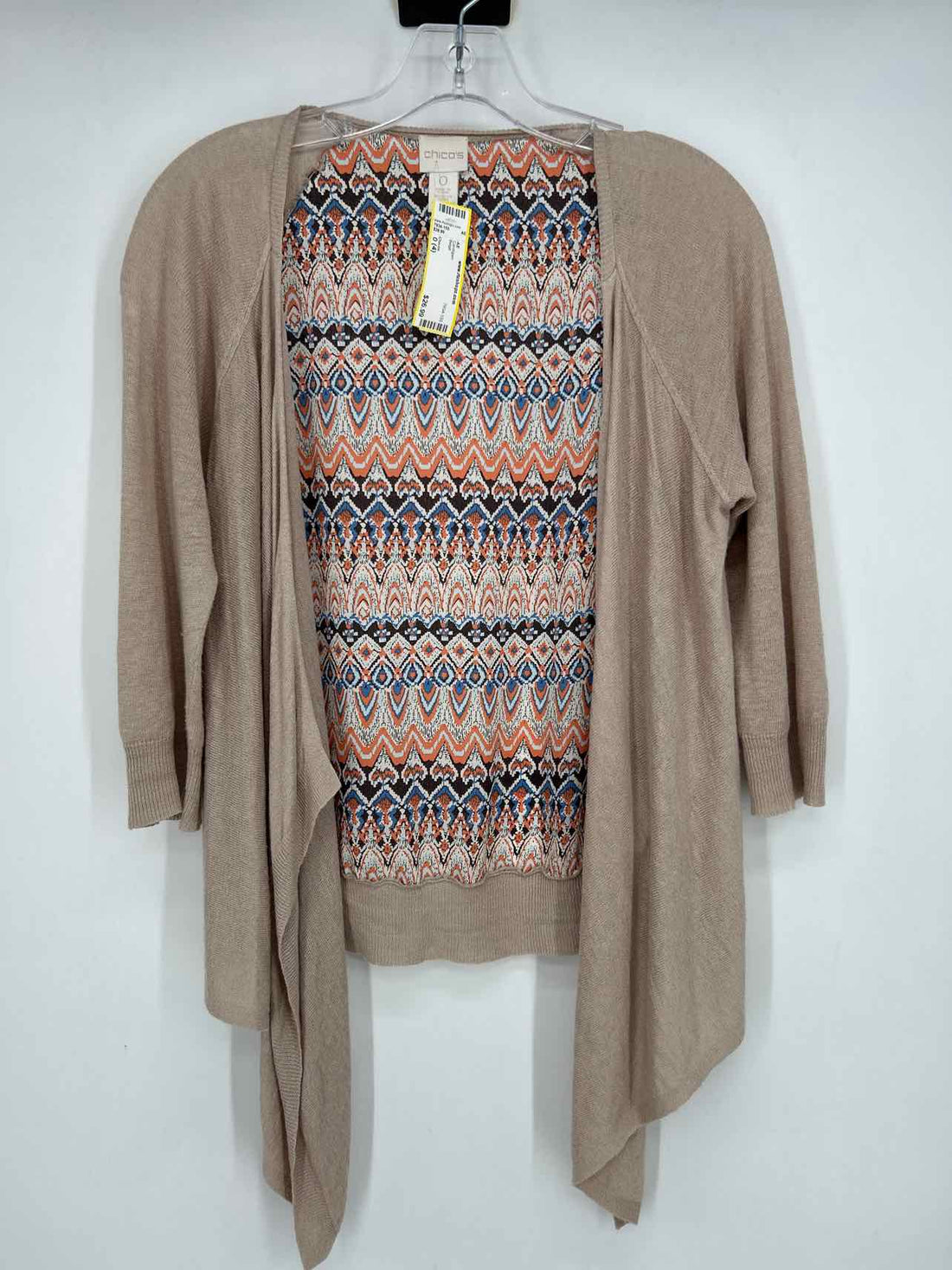 Chicos Size 0 (4) Beige Cardigan