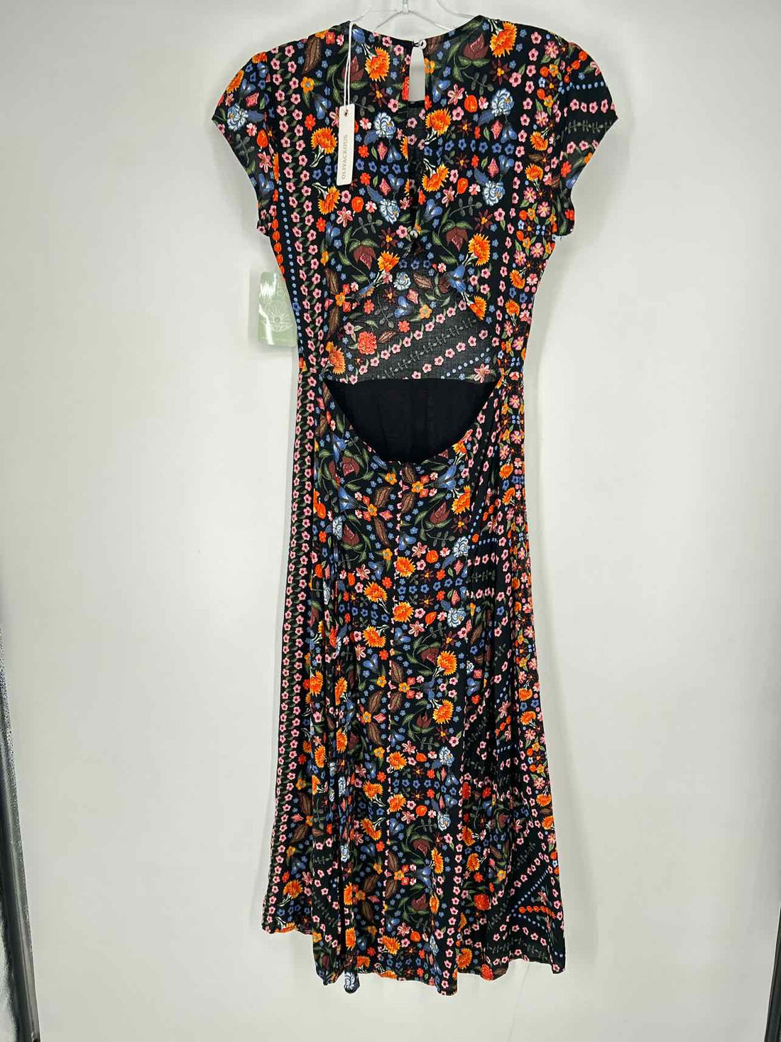 Olivaceous Size M Black Floral NWT Maxi