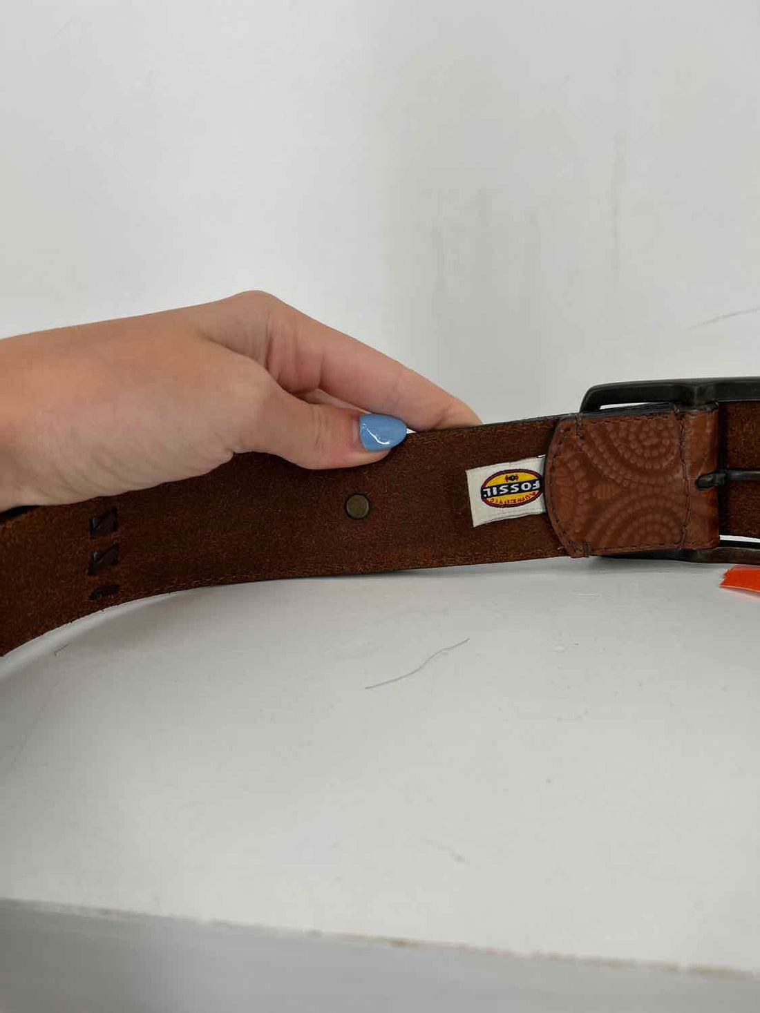 Fossil Size L Brown Belts