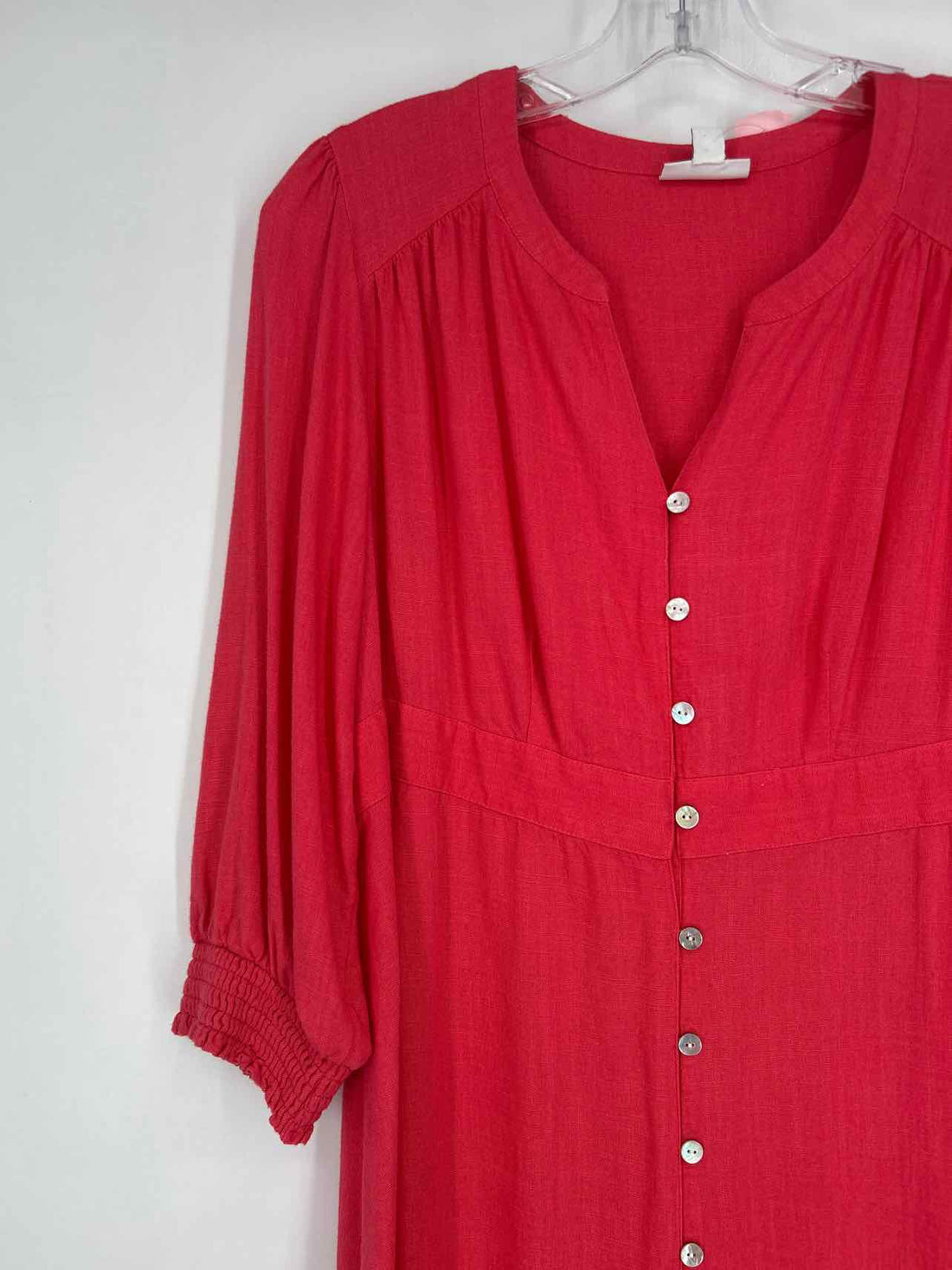 J Jill Size S Dark Pink Long Sleeve Dress