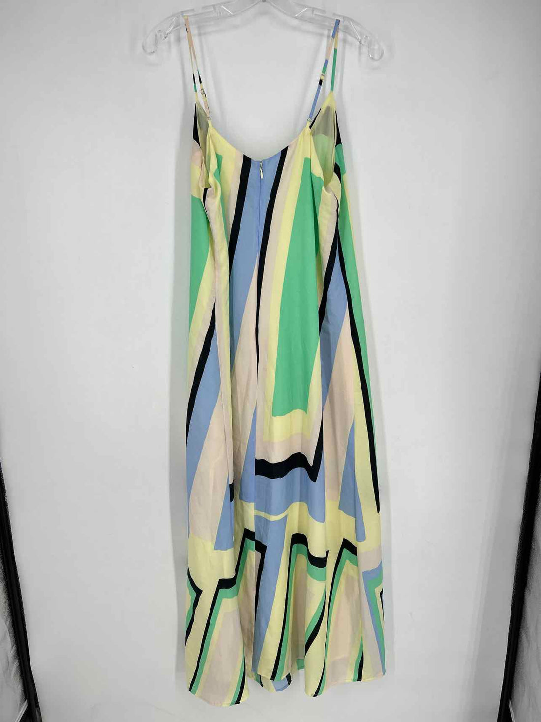 Maeve Size M Green Yellow & Blue Sleeveless Maxi