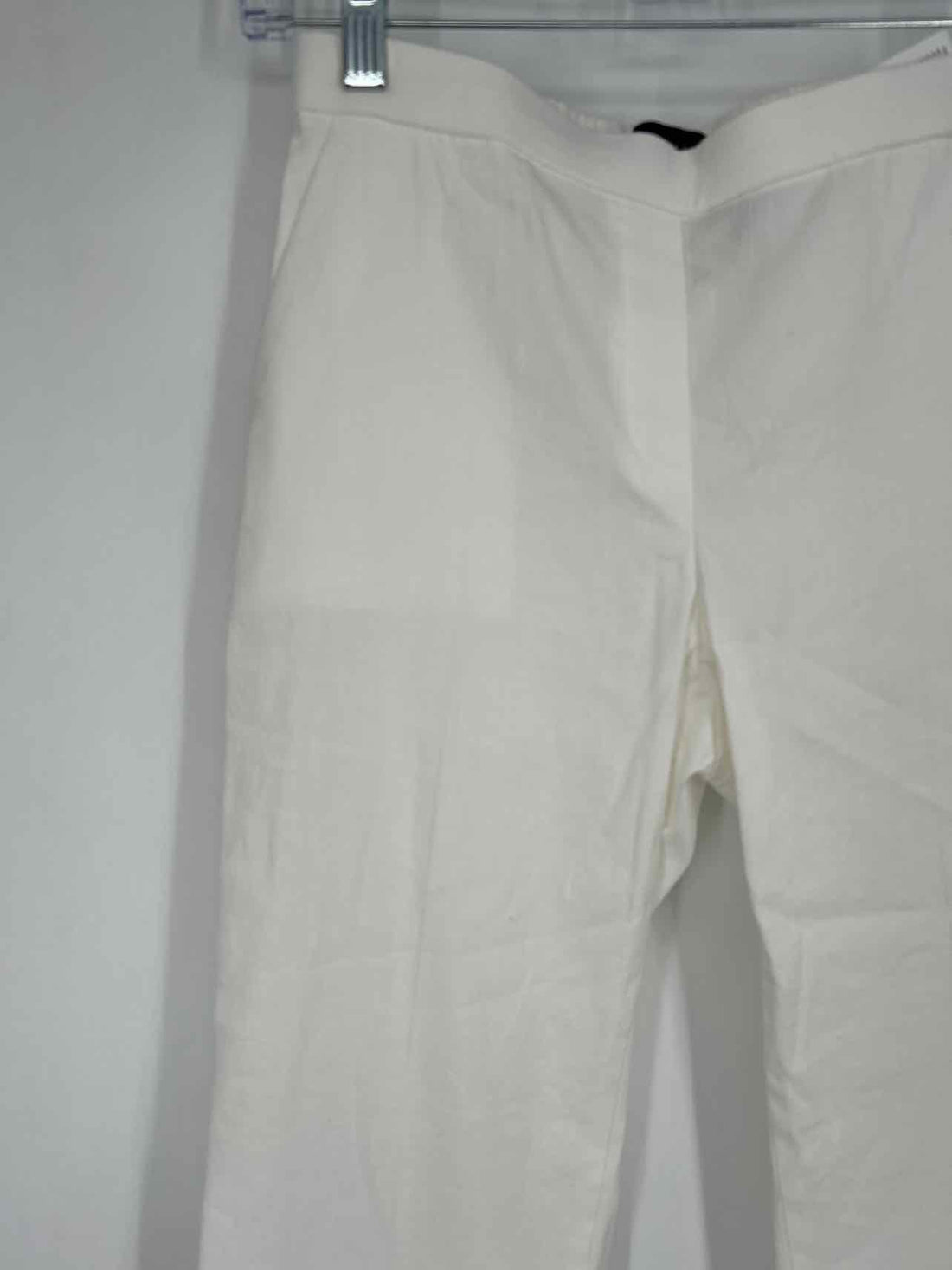 Theory Size 0 White Linen Blend Pants