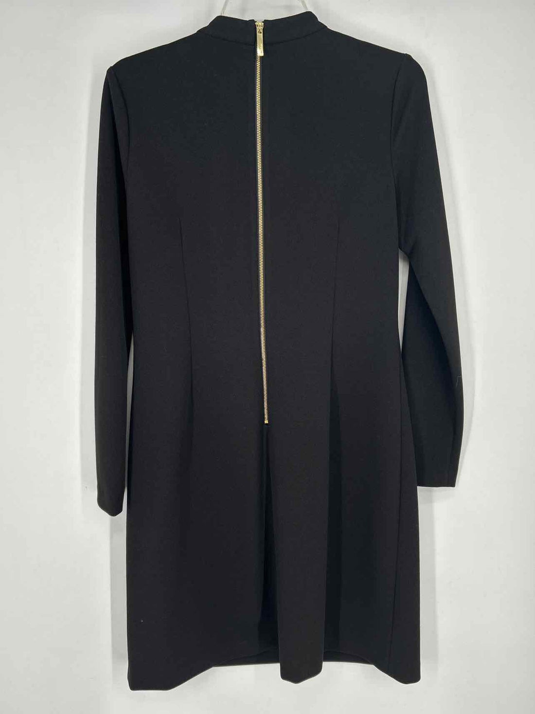 Calvin Klein Size 8 Black Long Sleeve Dress