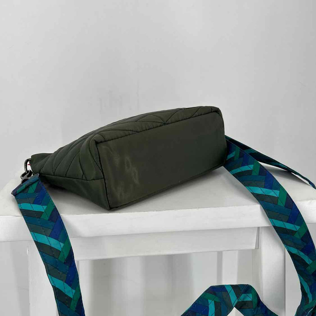 Lug Dark Green Nylon Pre Owned Crossbody