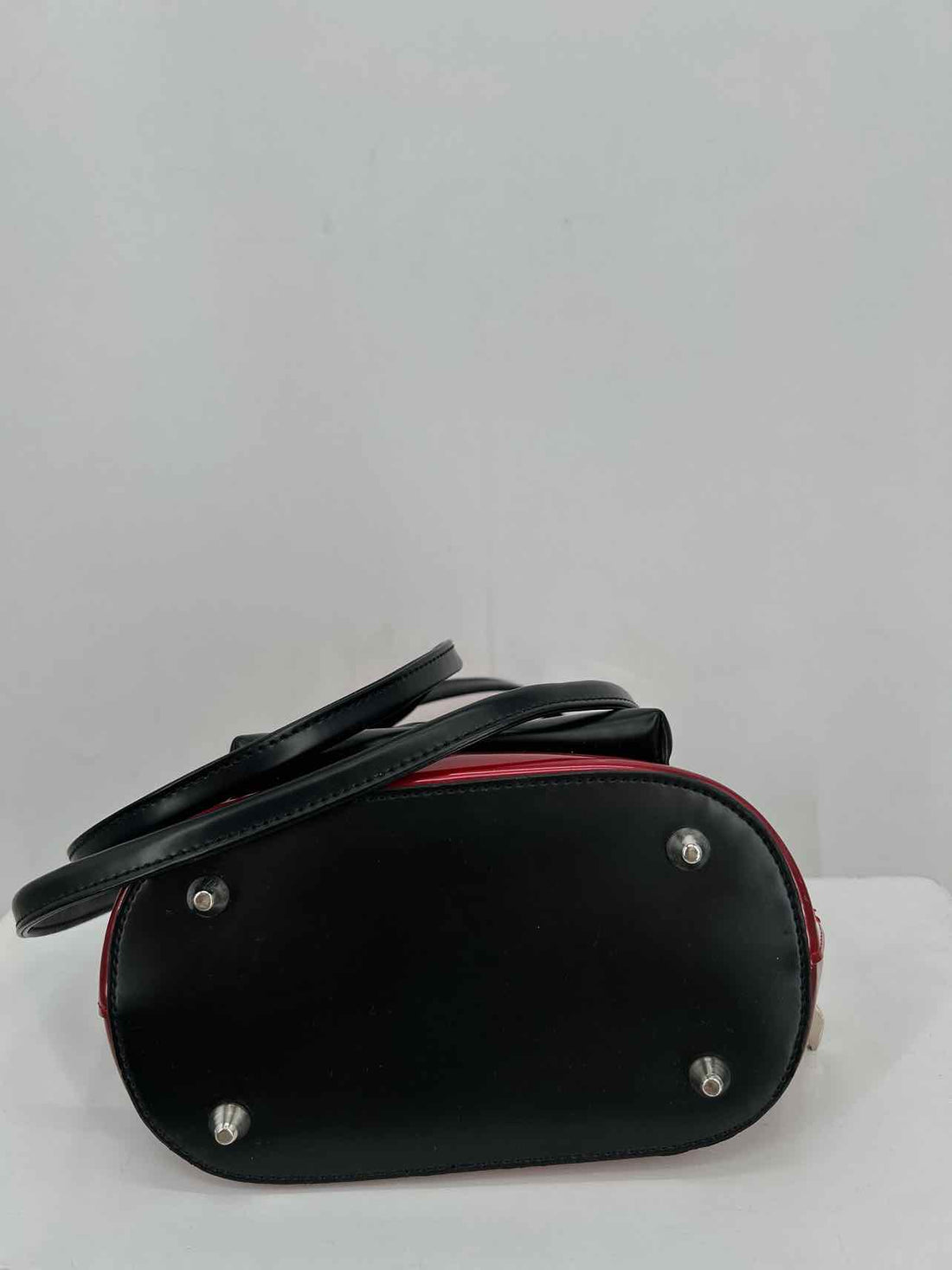 Beijo Red & Black Patent Leather Pre Owned Backpack